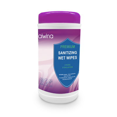 Sanitizing Wet Wipes 100 pcs canister packing Alcohol Free