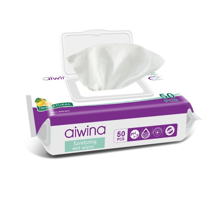 Sanitizing Wet Wipes 50 Pcs Per Pack with 75% Alcohol 
